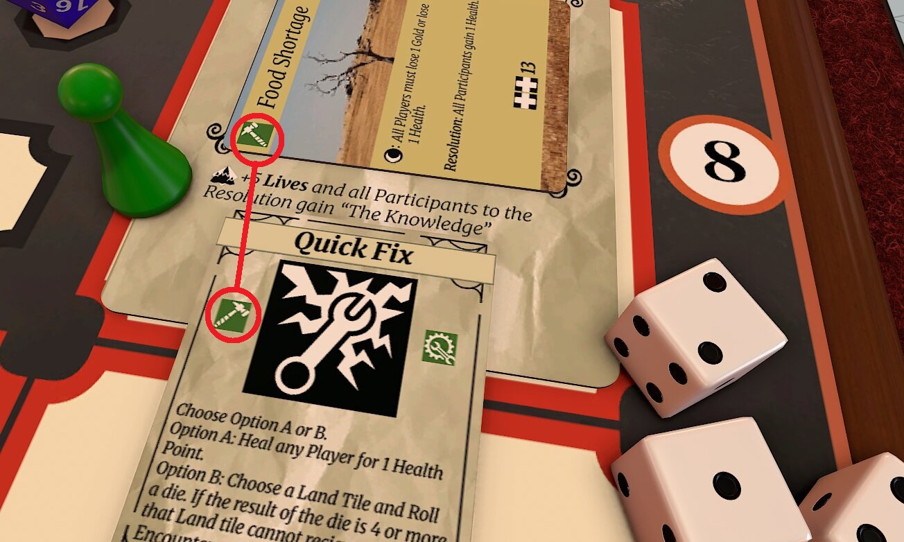 Action card sheet showing the new template applied to multiple cards