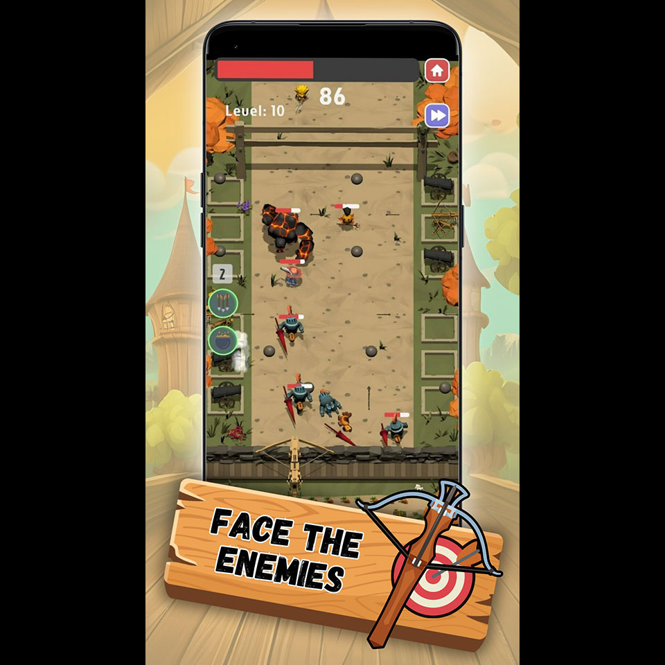 Defense screen UI